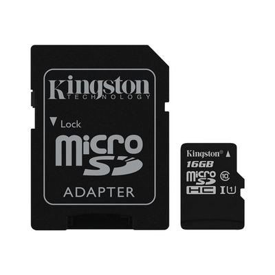Kingston - 16GB - Class 10 - microSDHC inkl. Adapter