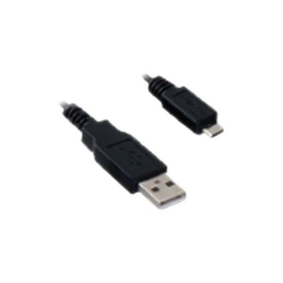 Verbindungskabel USB A auf MicroUSB B schwarz, Länge 1m