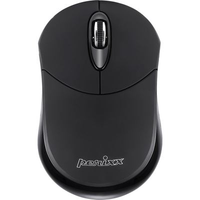Perixx PERIMICE-802, Bluetooth-Maus für PC und Tablet, schnurlos, schwarz