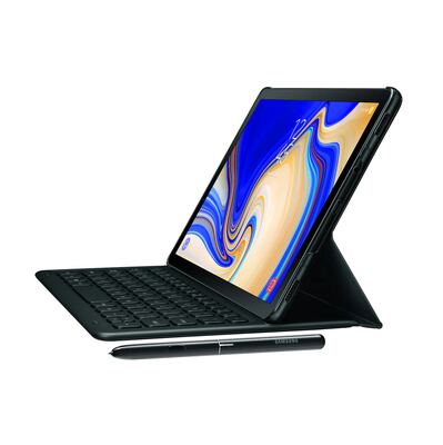 Samsung Galaxy Tab S4 mit S Pen und Pogo Keyboard - 64 GB - black - Wi-Fi - NEU - Qwerty