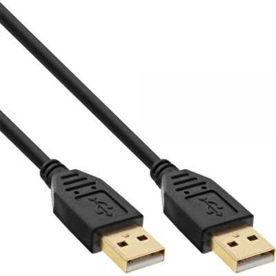 InLine USB Kabel, A an A, 0,5m