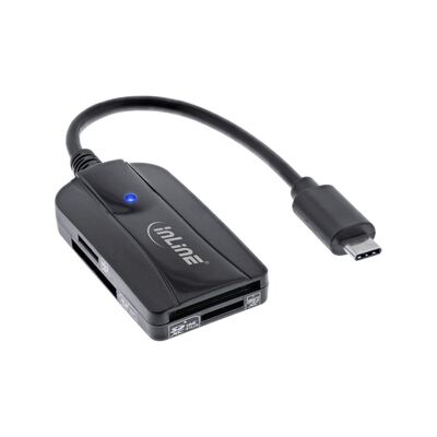 InLine® Card Reader USB 3.1 USB-C für MicoSD/SD/SDHC/SDXC - UHS-II