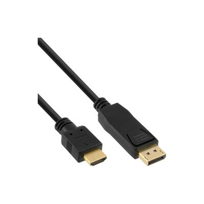 Inline Kabel - DisplayPort zu HDMI - - 5m - schwarz