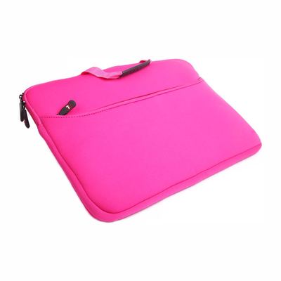 Notebook Neopren Sleeve mit Tragegriff, pink - 14"