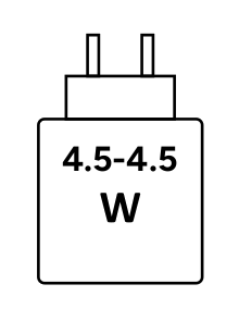 Unterstützt USB-C Ladeger&auml;te von 4.5 bis 4.5 Watt. USB PD wird nicht unterst&uuml;zt.