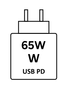 Unterstützt USB-C Ladeger&auml;te von 65W Watt mit USB PD.