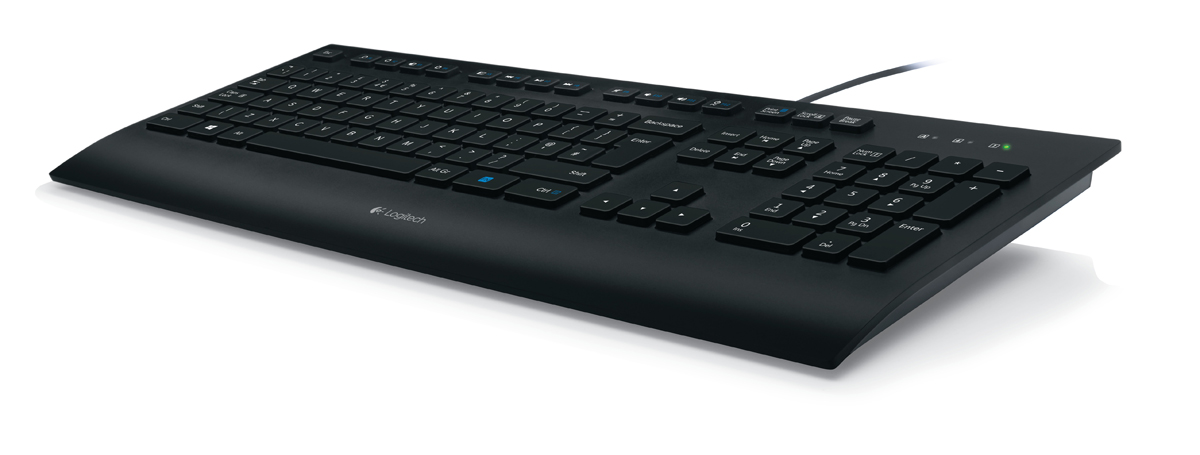 schwarz for USB K280e Logitech - Business Tastatur