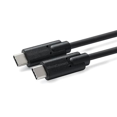 MicroConnect USB-C 3.2 Gen2 Kabel, schwarz - 2m