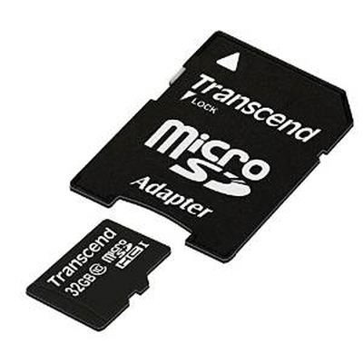 Transcend - 32GB - Class 10 - microSDHC inkl. Adapter