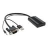 INLINE Videokonverter VGA zu HDMI mit Audio und USB
