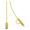 Valueline USB 2.0 A an Micro B mit Lightning-Adapter - 1 m - gelb