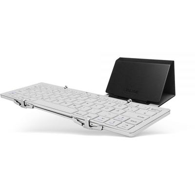 InLine BT-Quick faltbare Bluetooth Tastatur, mit Hülle, weiß