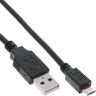 InLine Micro-USB 2.0 Kabel - USB-A Stecker an Micro-B Stecker - schwarz - 1,5m
