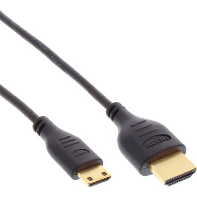 Micro HDMI Superslim Kabel A an D, HDMI-High Speed mit Ethernet , 1,5m