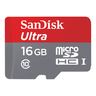 SanDisk  Ultra - 16GB - Class10 - microSDHC inkl. Adapter