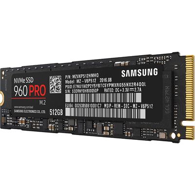 Samsung 960 Pro - 512GB SSD PCIe/NVMe M.2