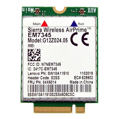 LENOVO ThinkPad EM7345 4G LTE/HSPA+ - 14.4 Mbps - PCIe - FRU: 4XC0F46957
