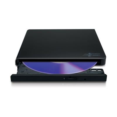 LG - Externes Slimline 8x DVD+/- DL Multinorm Brenner Laufwerk USB 2.0 - schwarz