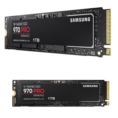 Samsung 970 Pro - M.2 PCIe/NVMe SSD - 3.0 x4 - 1 TB