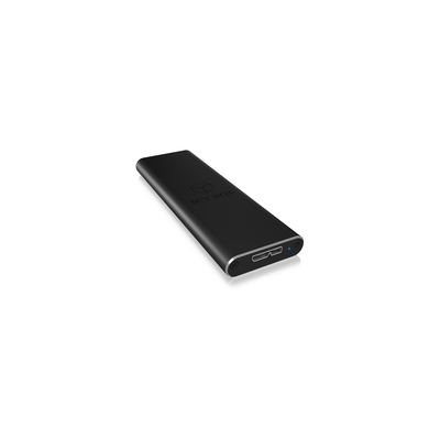 IcyBox M.2 SATA zu USB 3.0 Aluminium Gehäuse - schwarz