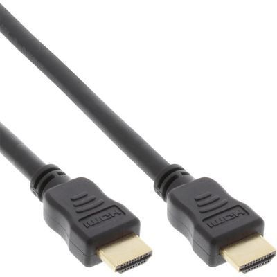 InLine HDMI Kabel mit Ethernet, Stecker Typ A an Stecker Typ A, schwarz 7,5m