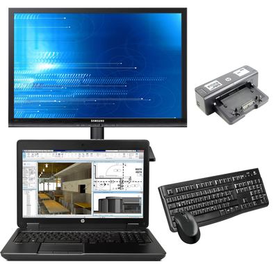 HP ZBook 15 G2 + 1x Samsung SyncMaster S27A650D - Arbeitsplatzbundle