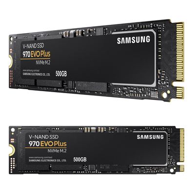 Samsung 970 EVO PLUS - M.2 PCIe/NVMe SSD - 3.0 x4 - 500GB
