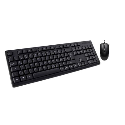 Inter-Tech KB-118 Tastatur + Maus-Set, schwarz