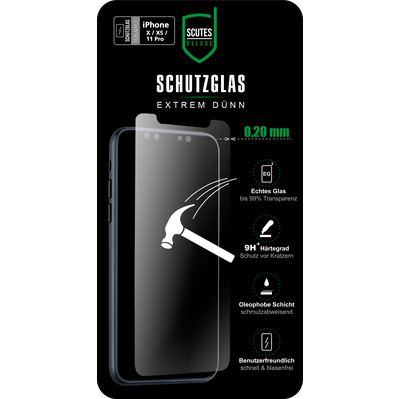 Scutes - Deluxe Displayschutzglas für Iphone X, XS, 11 Pro