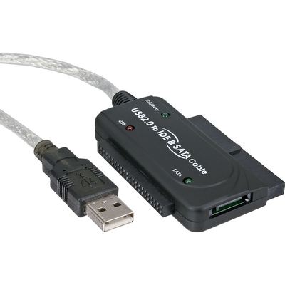 InLine USB 2.0 zu IDE + SATA Konverter, mit Netzteil