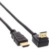 InLine® HDMI-High Speed Kabel mit Ethernet, Type C Stecker / Stecker, schwarz 1,5m - gewinkelt