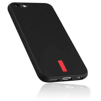 TPU Hülle schwarz mit Logo für Apple iPhone 6 / 6s