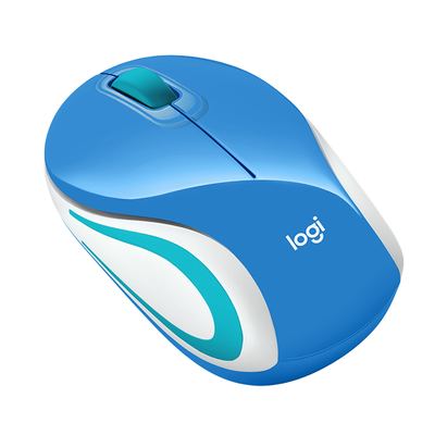 Logitech M187 Wireless Mini Mouse - Blau