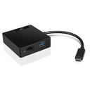 LENOVO USB-C Travel Hub - VGA, HDMI, Ethernet (4X90M60789) Neuwertiges Vorführgerät (gebraucht)