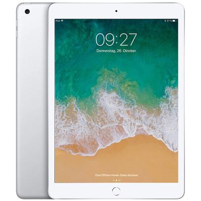 Apple iPad - 7. Generation  (2019) - 32 GB - Wi-Fi + Cellular - Silber - Normale Gebrauchsspuren