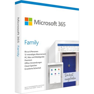 Microsoft Office 365 - 6 Nutzer - 1 Jahr PC/MAC