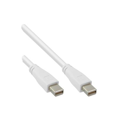 InLine Mini DisplayPort Kabel - Stecker / Stecker - 2m - weiß