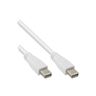 InLine Mini DisplayPort Kabel - Stecker / Stecker 2m - weiß