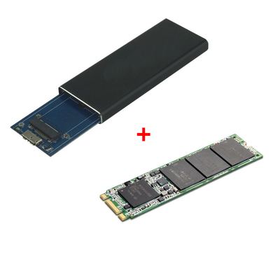 M.2 SATA SSD + USB 3.1 Gehäuse
