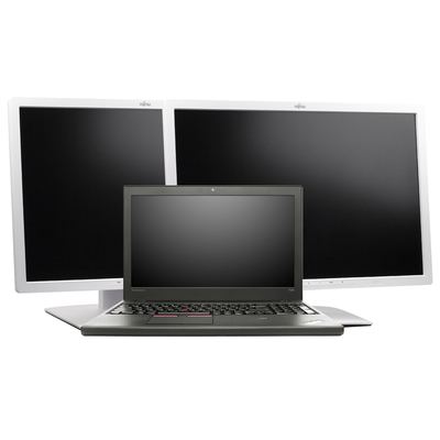 Lenovo ThinkPad T550 + 2x Fujitsu Scenicview B24W-7 - Arbeitsplatzbundle