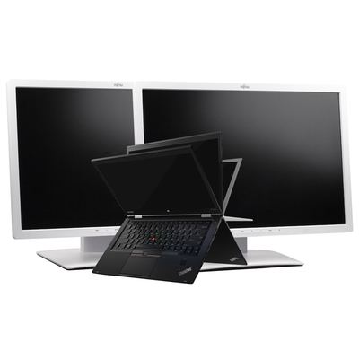 Lenovo ThinkPad X1 Yoga 2. Wahl + 2x Fujitsu B24W-7 - Arbeitsplatzbundle