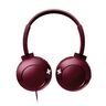 Philips BASS+On-Ear Headphones w/Mic Red