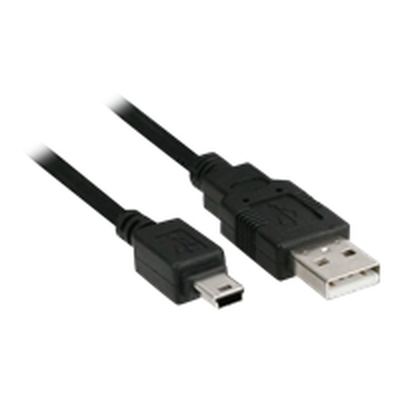 InLine USB 2.0 Mini-Kabel, Stecker Typ A an Mini-B Stecker (5pol.) - 3m