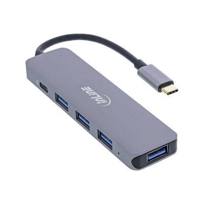 InLine® USB-C Multi Hub - 4x USB 3.2 - 1x USB-C PD (87 Watt) - OTG