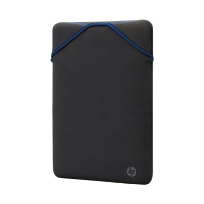 HP Neopren Reversible Sleeve - Notebook Wendehülle schwarz/blau - - 14,1"