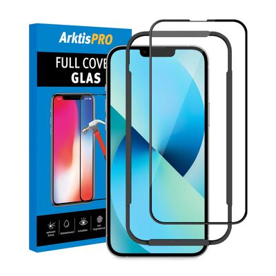 ArktisPRO iPhone 13 FULL COVER Displayschutz GLAS - hüllenfreundlich