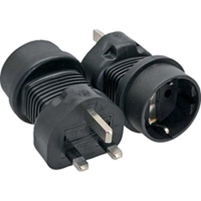 InLine Power Adapter - Netzteil - UK plug male to Schuko female with 5 fuse
