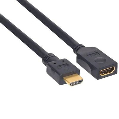 InLine HDMI Verlängerung, vergoldete Kontakte - 3m - Schwarz
