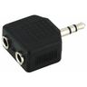 InLine Audioadapter 3,5mm Klinke auf 2x 3,5mm Stereo Klinke