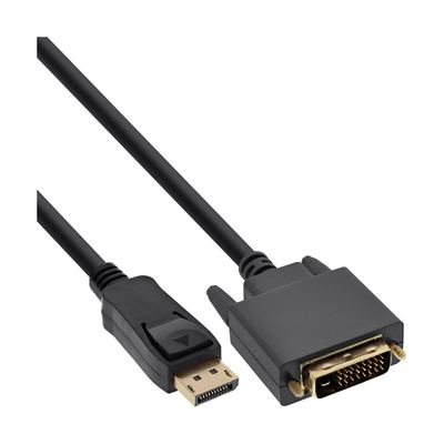 Inline DisplayPort zu DVI Konverter Kabel - Stecker / Stecker 3m